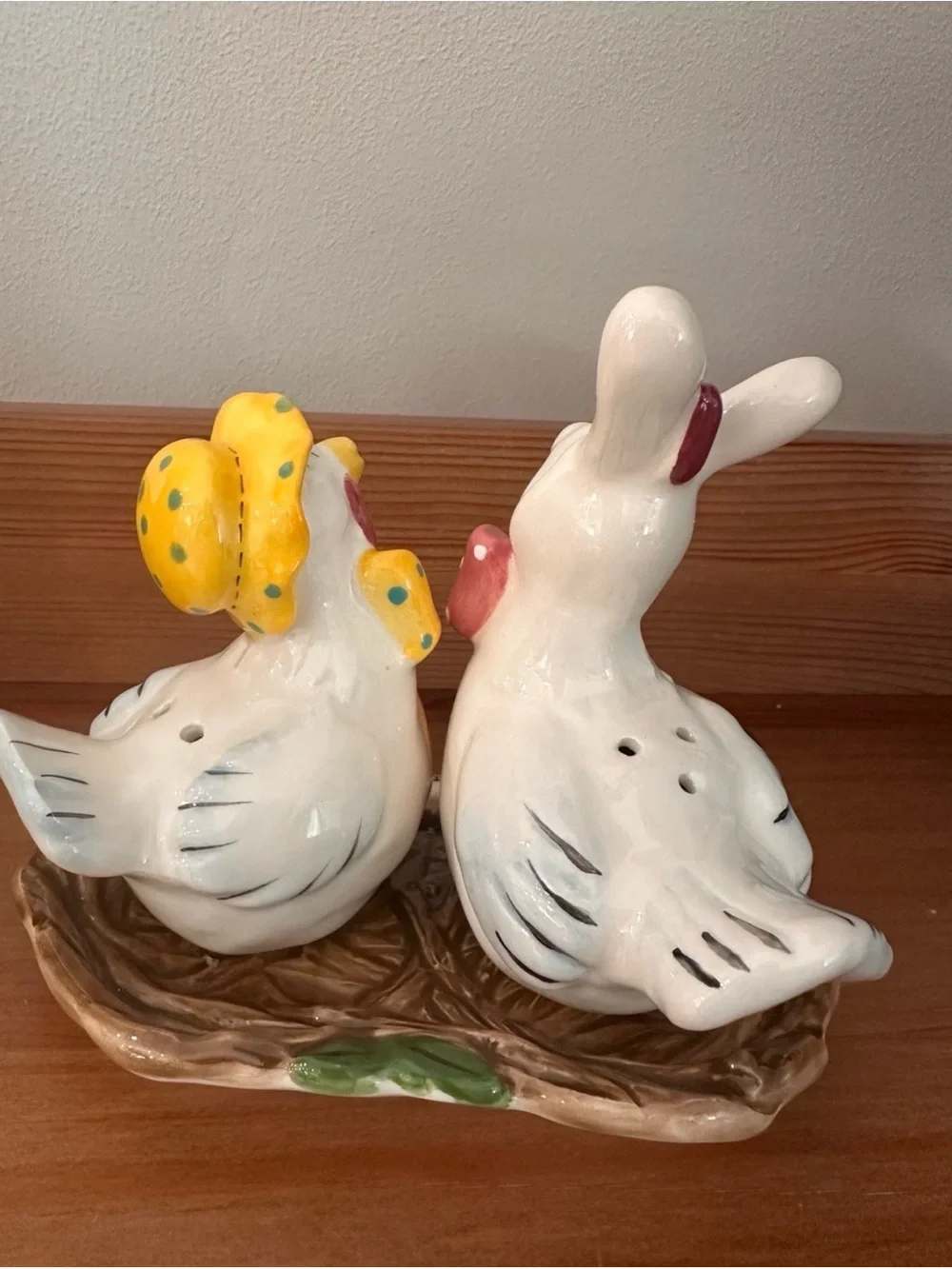 Blue sky clay Works “Spice Girls” Salt and Pepper Shakers with Heather Goldminc